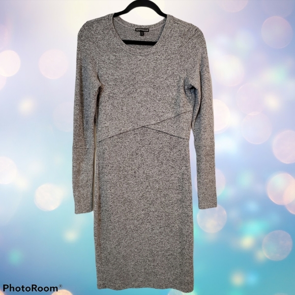 Express Brushed Jersey "Sweater" Dress - Picture 7 of 8